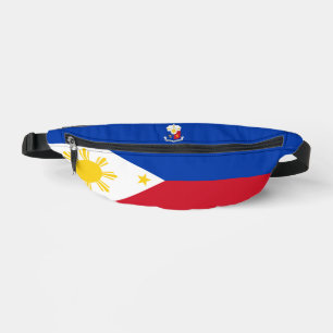 Philippines flag and emblem bum bags