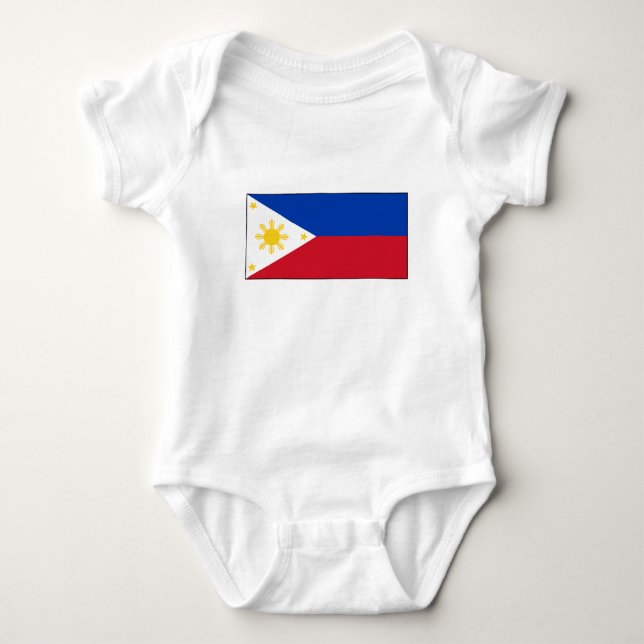 Philippines Flag Baby Bodysuit (Front)
