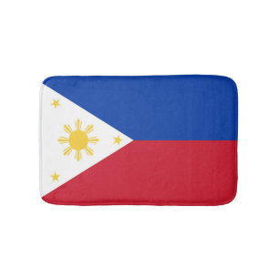 Philippines flag bath mat