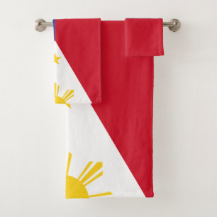 Philippines Flag Bath Towel Set