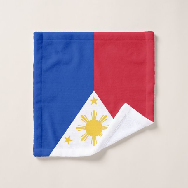 Philippines flag bath towel set (Wash Cloth)