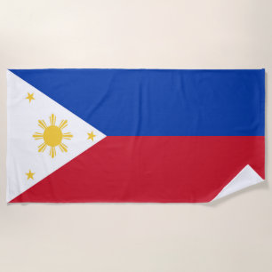 Philippines flag beach towel