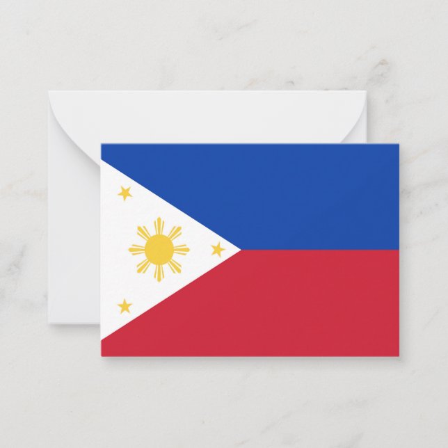 Philippines flag card (Front)