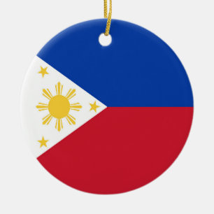 Philippines flag ceramic ornament