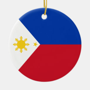 Philippines Flag Ceramic Ornament