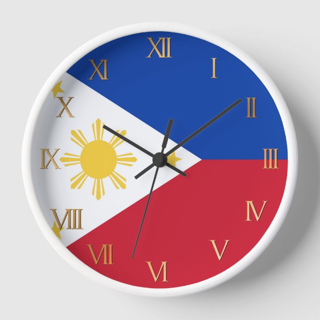 Philippines flag clock (Front)