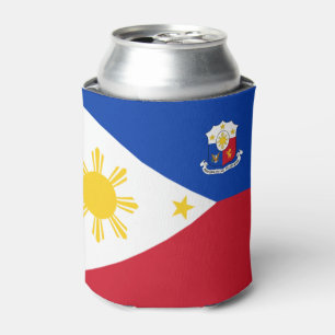 Philippines flag-coat of arms     can cooler