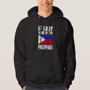 Philippines Flag Design If lost send me to Philip Hoodie