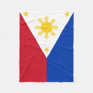 Philippines Flag Fleece Blanket