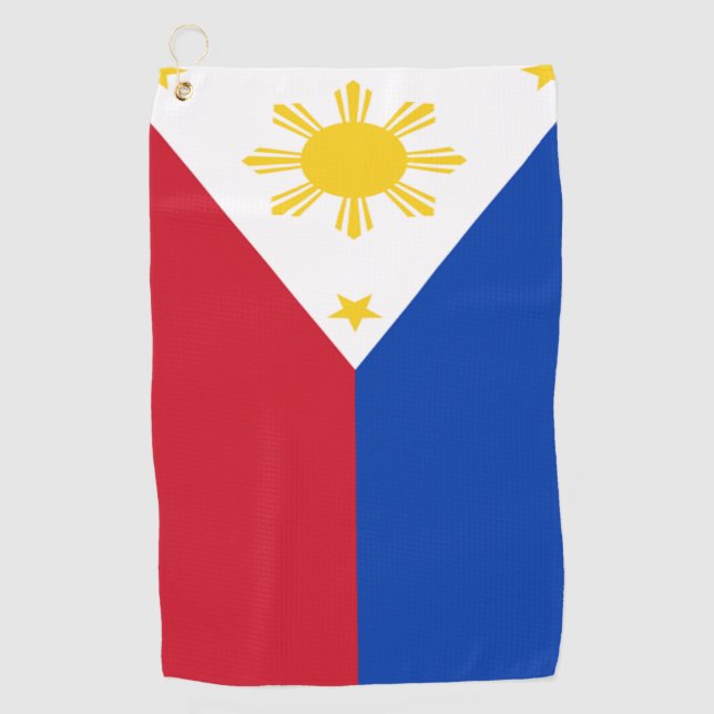Philippines flag golf towel (Front)