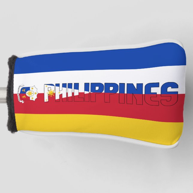 Philippines Flag Gorgeous Patriotic Golf Head Cover (Front)