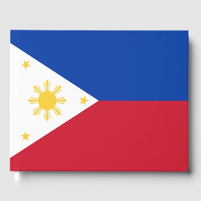 Philippines flag guest book (Front)
