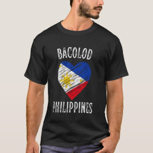 Philippines Flag Heart Bacolod City T-Shirt