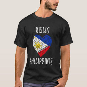 Philippines Flag Heart Bislig City T-Shirt