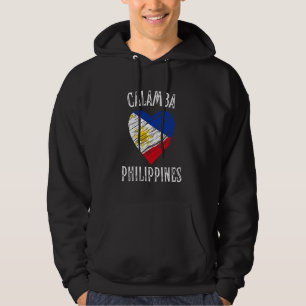 Philippines Flag Heart Calamba City Hoodie