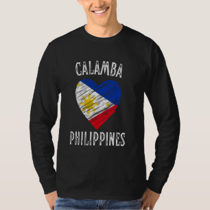 Philippines Flag Heart Calamba City T-Shirt