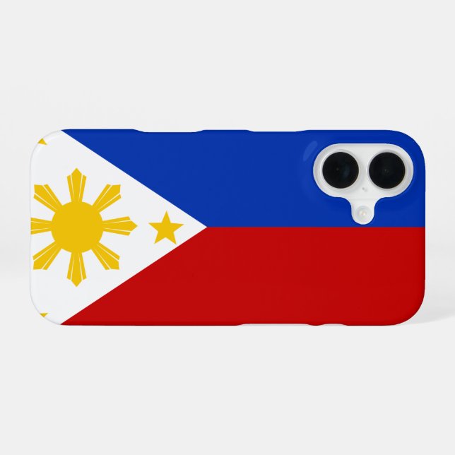 Philippines Flag iPhone 16 Case (Back Horizontal)