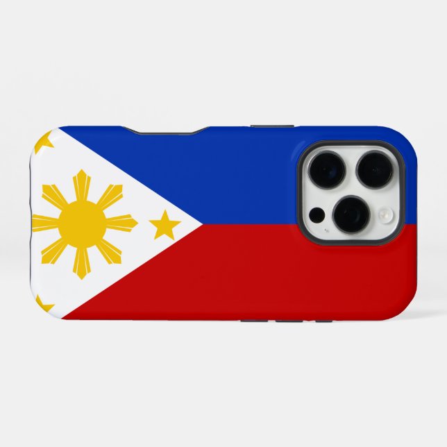 Philippines Flag iPhone Case (Back Horizontal)