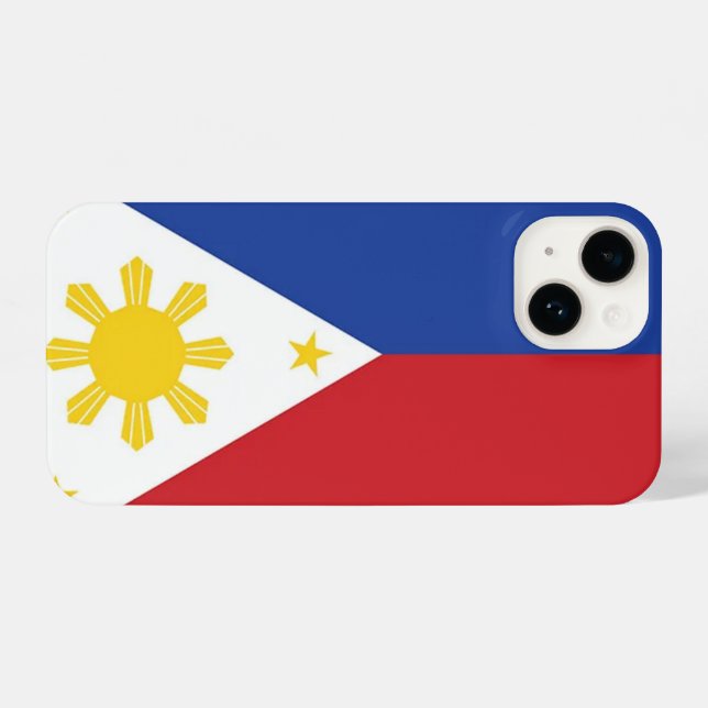Philippines flag iPhone case (Back Horizontal)