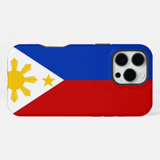 Philippines Flag iPhone Case (Back Horizontal)
