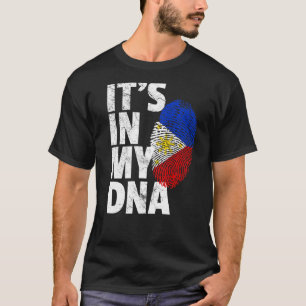 Philippines Flag It's In My Dna Christmas  Country T-Shirt