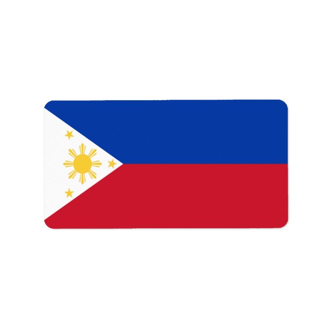 Philippines flag label (Front)