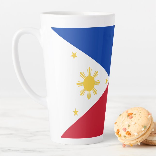 Philippines flag latte mug (In Situ)
