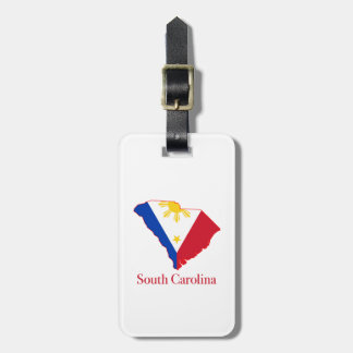Philippines flag over South Carolina state map Luggage Tag