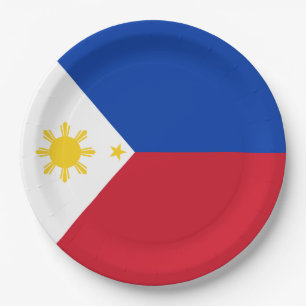 Philippines Flag Paper Plate