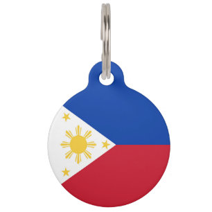 Philippines flag pet tag