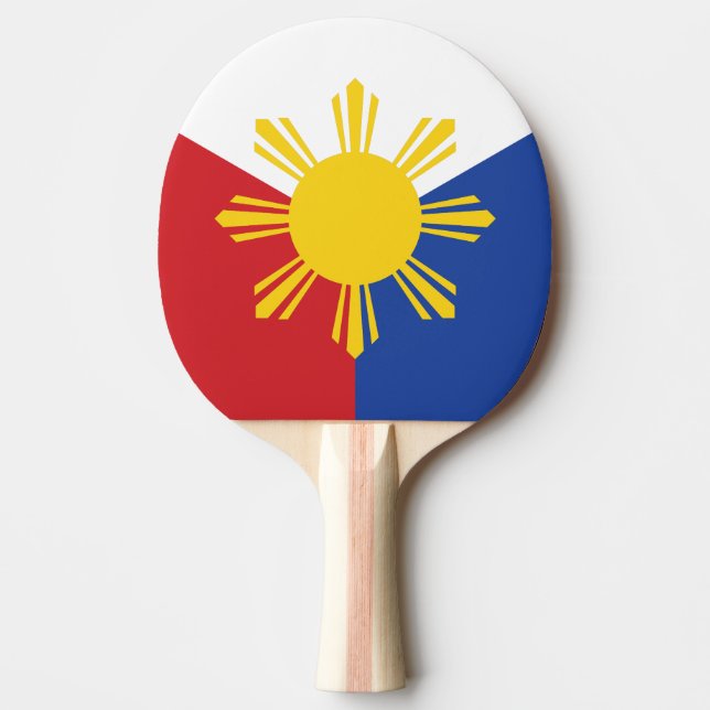 Philippines Flag Ping Pong Paddle (Front)