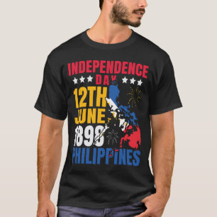 Philippines Flag Pinoy Filipino Independence Day T-Shirt