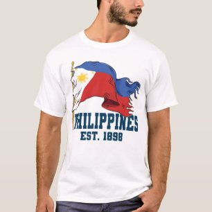 Philippines Flag Pinoy Filipino Independence Day T-Shirt