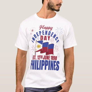 Philippines Flag Pinoy Filipino Independence Day T-Shirt