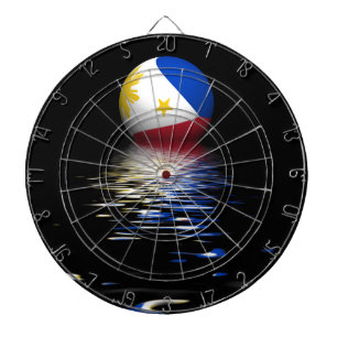 Philippines Flag rising/setting. Dartboard
