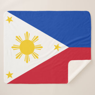 Philippines Flag Sherpa Blanket