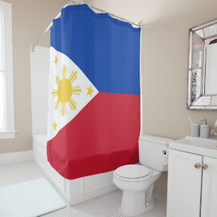 Philippines flag shower curtain