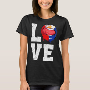 Philippines Flag Soccer Fan Love Filipino T Shirt_ T-Shirt