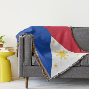 Philippines flag throw blanket