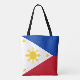 Philippines Flag Tote Bag