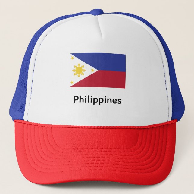 Philippines Flag Trucker Hat (Front)