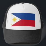 Philippines Flag Trucker Hat<br><div class="desc">The Republic of the Philippines is an archipelagic country in Southeast Asia. Situated in the western Pacific Ocean,  it consists of about 7, 641 islands</div>