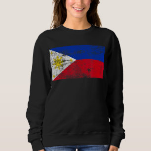 Philippines Flag Vintage Proud Philippines Flag Sweatshirt