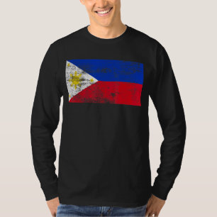 Philippines Flag Vintage Proud Philippines Flag T-Shirt
