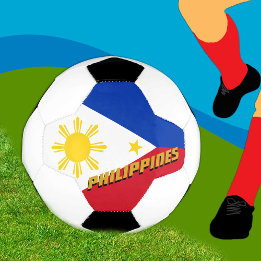 Philippines Football & Philippine Flag / Sport Soccer Ball