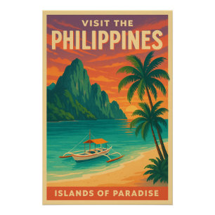 Philippines – Islands of Paradise Poster