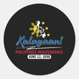 Philippines Kalayaan Independence Day Classic Round Sticker