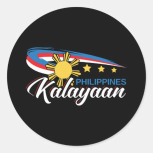 Philippines Kalayaan Independence Holiday Classic Round Sticker