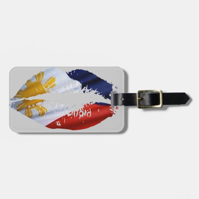 Philippines kiss luggage tag (Front Horizontal)