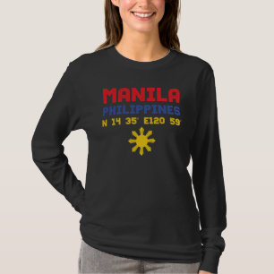 Philippines Manila Filipino Pinoy Flag Asian Prid T-Shirt